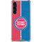 NBA Detroit Pistons Canvas Galaxy S24 FE Clear Case